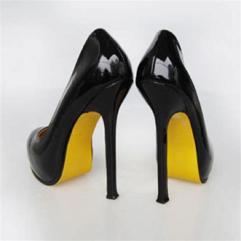 ysl yellow|YSL red bottoms.